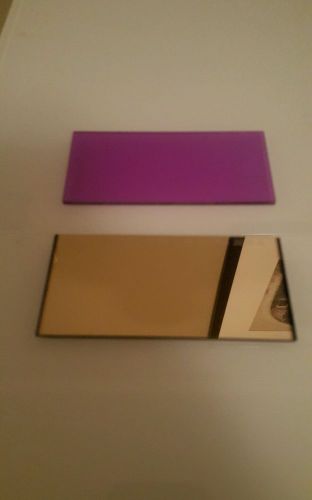 MAGENTA DROP-IN WELDING LENS~ 2 x4.25 plus Aulektro Gold mirror Shade 9