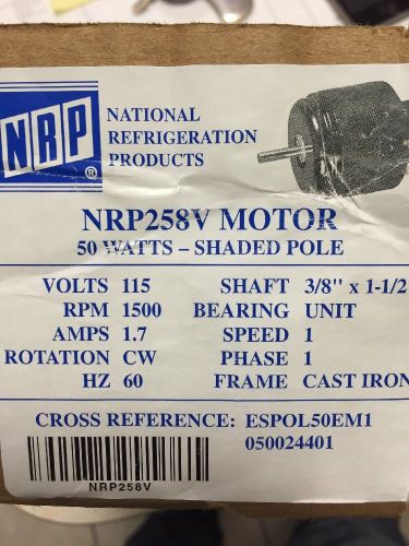 NRP258V Motor, New never Used