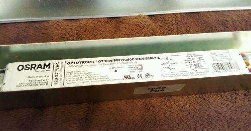 Osram Optotronic 30W Dimmable LED Power Supply OT30W/PRG1050C/UNV/DIM-1/L + clip