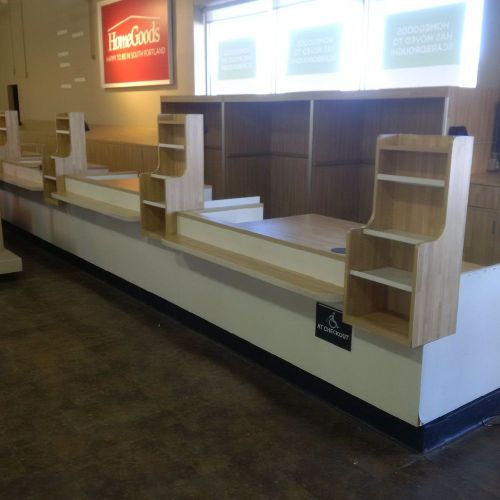 Checkout counter cashwrap used store fixture customer service area multi station for sale