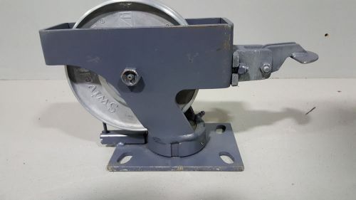 Hamilton 6-1/4&#034; swivel-eaz 2200lb dual wheel locking caster locking swivel plate for sale