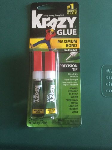 Krazy Glue Maximum Bond Gel 2pk  #1 Super Glue