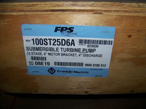 FRANKLIN SUBMERSIBLE TURBINE PUMPS, INDUSTRIAL AND IRRIGATION USE.   13 STAGE