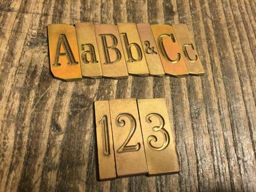 New Hermes 128 Brass Engravograph Letters - Engraving 3/4&#034; Fonts &amp; Numbers