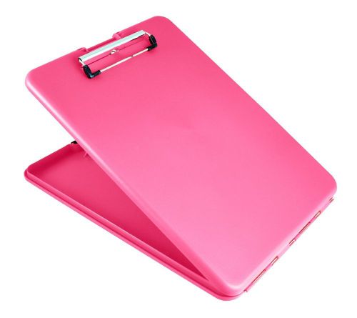 Saunders SlimMate Plastic Storage Clipboard,Letter Size,8.5 x 12&#034;,Pink(00835)