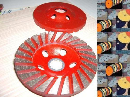 4 Inch Diamond Polishing Pad 100 PCS &amp; 7 Pcs 4 Inch Turbo Row Grinding Cup Wheel