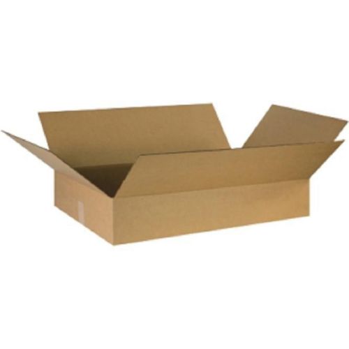 Corrugated cardboard flat shipping storage boxes 30&#034; x 20&#034; x 6&#034; (bundle of 15) for sale