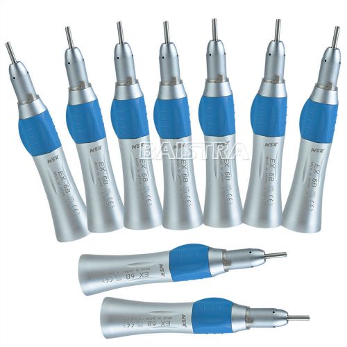 9pcs Straight Nose Cone 1:1 Ratio Dental NSK Style Low Speed Handpiece