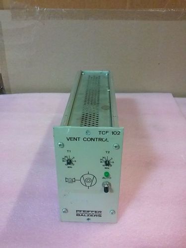 PFEIFFER BALZERS TCF 102 Vent Control Plug in Module