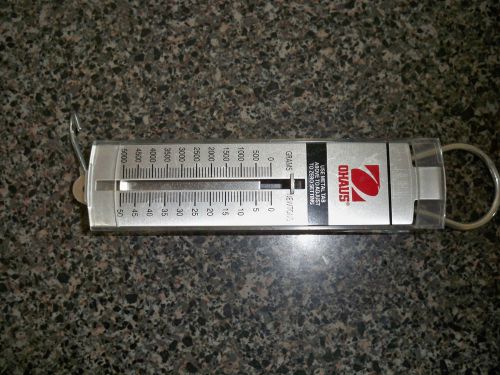 NEW! Ohaus spring scale 5000 grams, 50 newtons