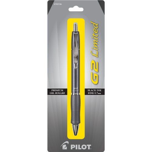 Pilot G2 Limited Retractable Gel Ink Roller Ball Pen, Fine Point, Black Ink,