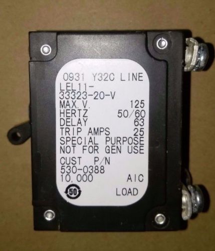 Airpax Magnetic hydraulic delay circuit breaker  LEL11-33323-20-V