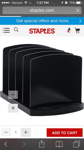 Staples Black Contemporary Standard Sorter - 10 Of Them
