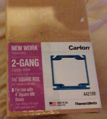 CARLON  5/8&#034; 2 Gang Cover A421RR set of 6