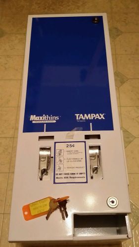 HOSPITAL SPECIALTY NAPKIN TAMPON VENDING MACHINE 25 CENTS DUAL GUARD TAMPAX NEW