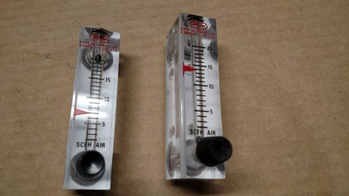 Dwyer SCFH Air Regulators with adjustable indicating points. Lot of 2