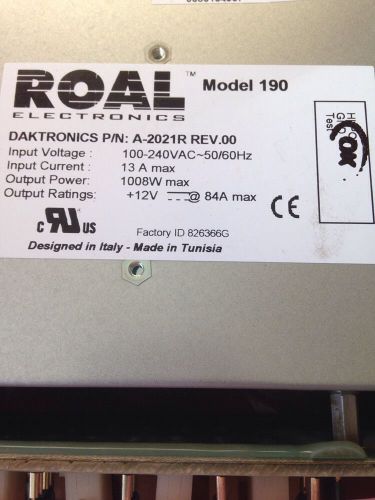 ROAL Electronics Model 190 Daktronics 0A-1413-0001 Score Board Control?