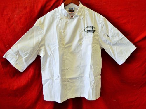 NEW Newchef NC-1002 Cook Chef Coat/ Jacket- White 3/4 Sleeve Men&#039;s XXL  C