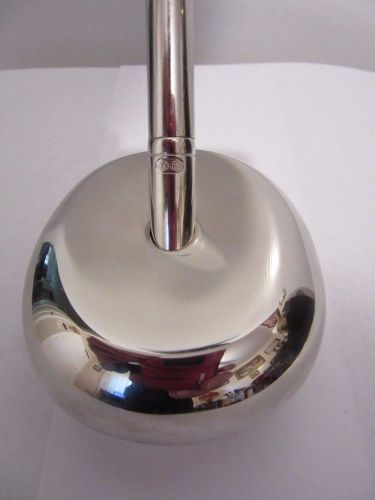 SILVER PLATED OVAL SHAPED PAPER WEIGHT AND DESK PEN HOLDER