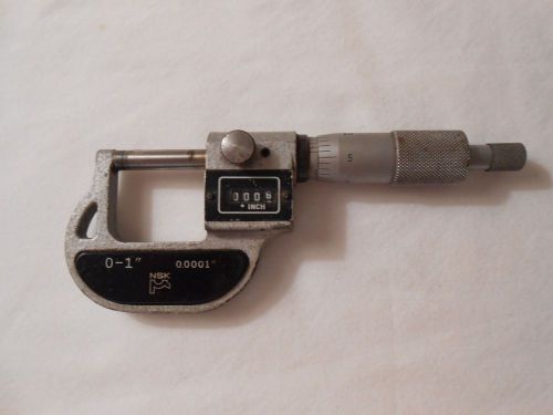 Vintage NSK 0-1 Mechanical Digital Micrometer