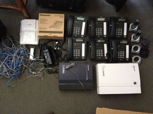 Panasonic Phone System Lot KX-T7736b(7), TVA50(1), TAW848(1), KX-TD7685(2),extra