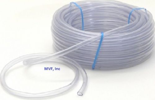 TUBING, PVC CLEAR (BLUE TINT) 1/2&#034; ID x 5/8&#034; OD x 100ft, FDA APPROVED  &lt;510.10