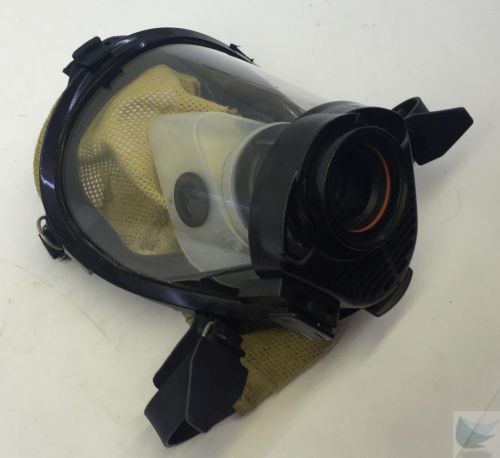 Survivair scba mask part # 969061 black rubber face seal yellow hood size m for sale
