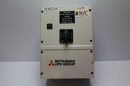 Mitsubishi MBS-7011A-3 Manual Bypass Switch Used