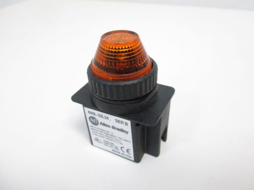 Allen-Bradley 800L-22L24 Indicator Light, 22.5mm, LED, 24V, Amber