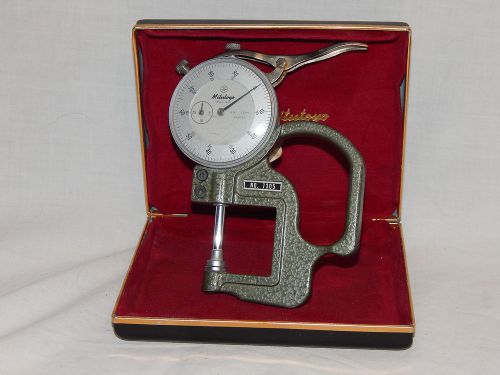 Vtg mitutoyo dial caliper 7305 no. 2050 thickness guage 0.01-20mm made in japan for sale