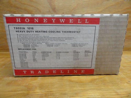 Honeywell Tradeline Control Heating and Cooling Thermostat T 6051 A