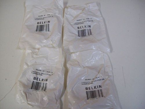 BELKIN A3L850-05-YLW-S FASTCAT PATCH CABLE  RJ-45 UNSHIELDED TWISTED PAIR - 4PKS