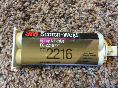 New 3M Scotch-Weld™ EC-2216 Epoxy Adhesive Gray 43 mL Duo-Pak Cartridge 1.45 oz