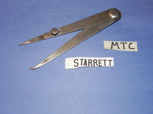 Vtg l.s. starrett co. ~ machinist firm joint hermaphrodite calipers 6 1/4 &#034; tool old for sale