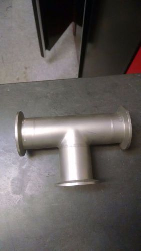 Hps mks stainless steel vacuum fitting tee flange size kf40 nw40 for sale