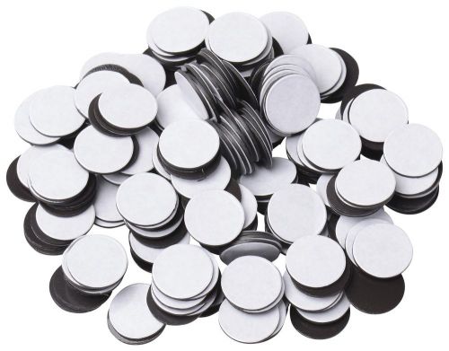 BYKES Magnets 1/2&#034; Round Disc with Adhesive Backing - 250 Pcs