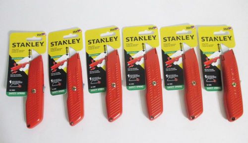 Lot of 6 Stanley Safety Utility Knife 10-189C Self Retracting Blade Hand Tools