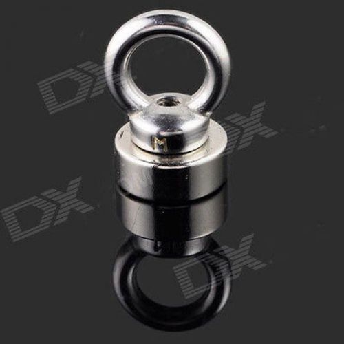 New Strong Disc Rare Earth Permanent NdFeB Magnet D25x8mm-Hole12mm+eyebolt ring