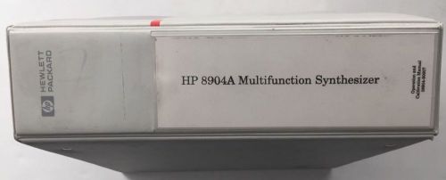 HP 8904A Multifunction Synthesizer Operation &amp; Calibration Manual P/N08904-90007