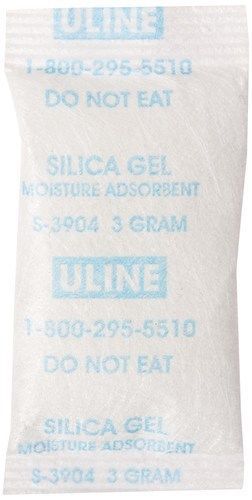 Silica Gel Desiccants Packets 3 Grams - 25 Pack