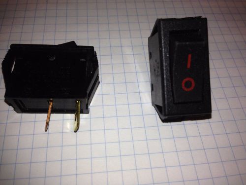 Oslo rocker switch, 2 pin, 5 pack 20A - 125 Vac, 20A - 250 Vac