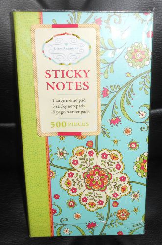 Lily Ashbury Sticky Notes: 500 pieces - NEW
