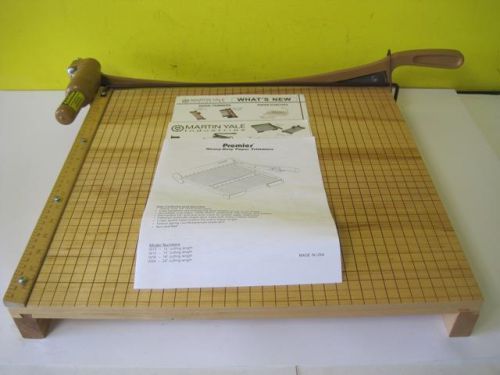 Martin Yale W18 Heavy Duty 18&#034; Manual Paper Cutter Trimmer Near Mint Condition