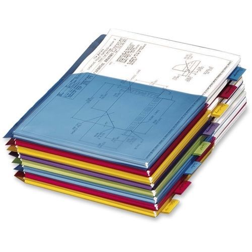 Cardinal Expanding Pocket Divider 84013 Multi Color Poly Tab Office Supply