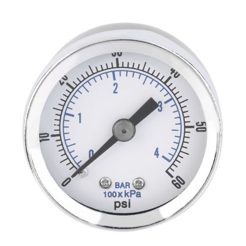 1/8&#039;&#039; npt air compressor hydraulic pressure gauge 0-60 psi back mount dh for sale