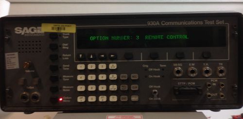 Sage 930A Communications Test Set w 03 or 17