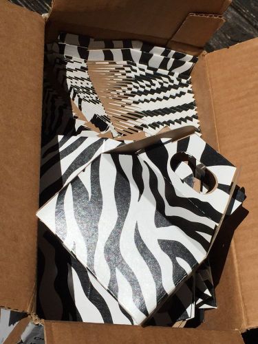 Lot Zebra Cable Gift Boxes 50 New Party Decorative  4&#034;x 2 1/2&#034; X 2 1/2&#034; CUTE!!!