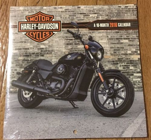 Harley Davidson Motor Cycles Mini 16 Month 2016 Calendar New