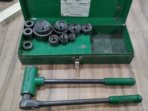 Greenlee No. 1804 Ratchet Knockout Punch Driver (28770) missing adaptor screw