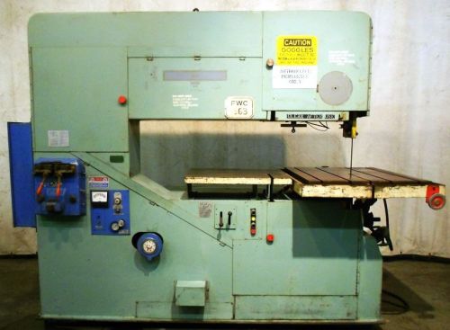 Tannewitz band saw model 60mh, 64&#034; throat depth for sale